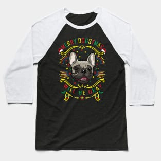 Merry Dogstmas Funny Xmas Baseball T-Shirt